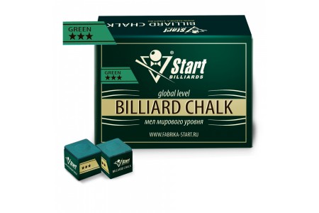 Мел Startbilliards 3 звезды зеленый (144шт)